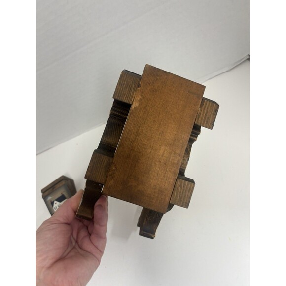 Vintage Wood Cow Lot Napkin/Paper Plate holder And Recipe Holder - Picture 6 of 8